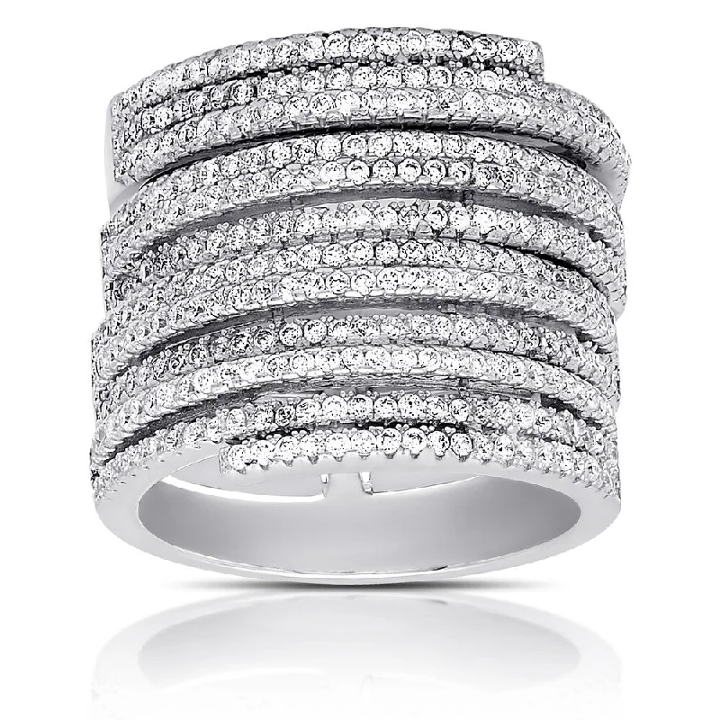 Samantha Stone Sterling Silver Cubic Zirconia Stackable Ring