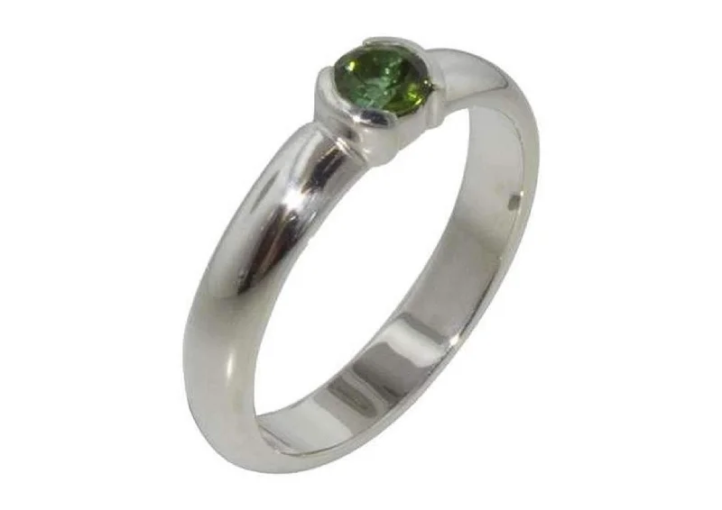 Silver and Tourmaline Ring