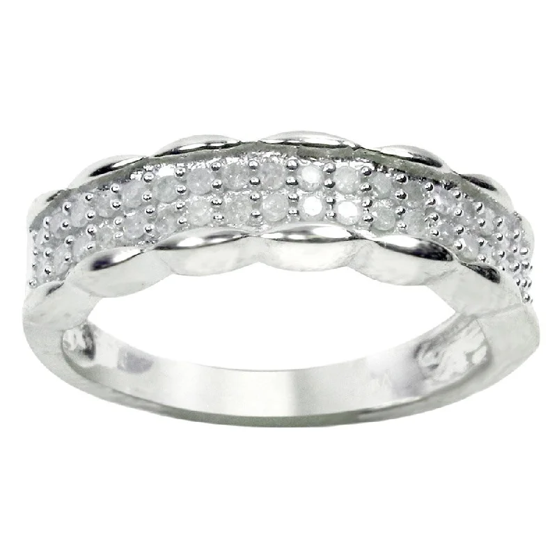 Sterling Silver 1/4ct TDW Diamond Band Ring