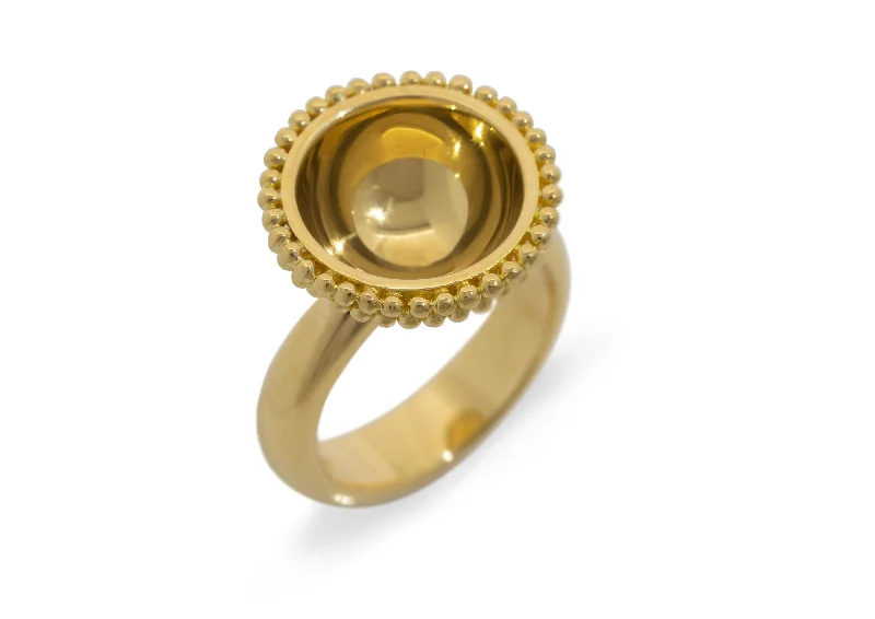 The Helios Granulation Ring, Yellow Gold