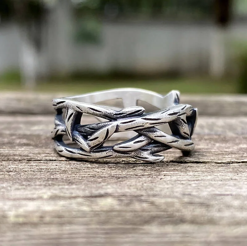 Thistles and Thorns Sterling Silver Ring