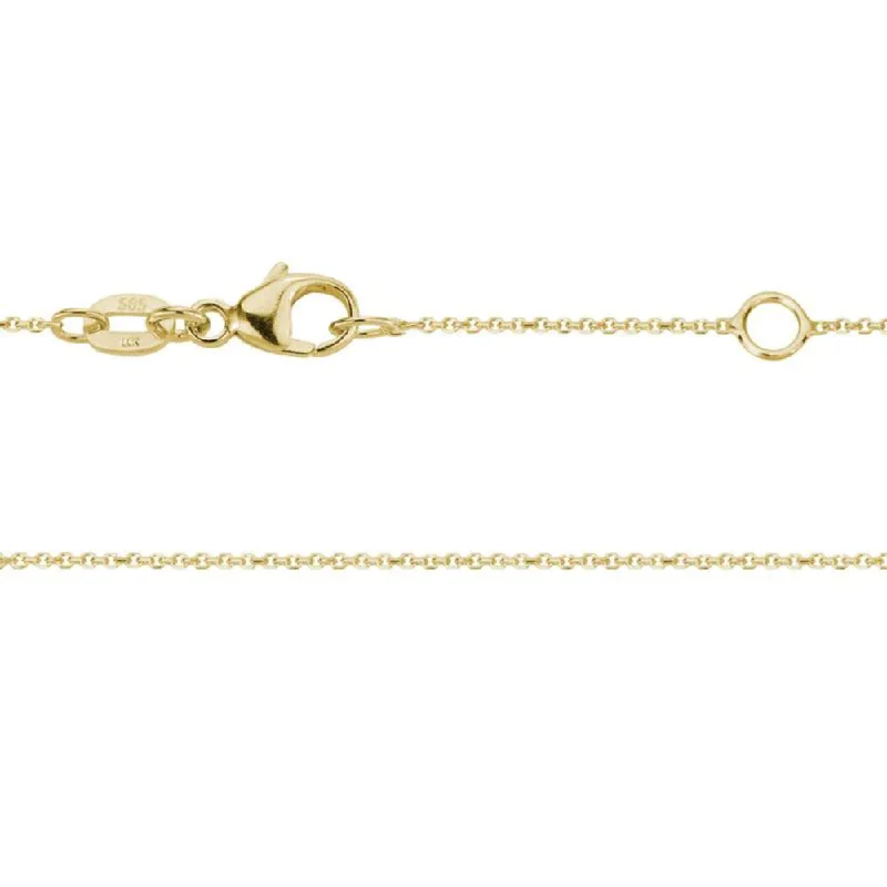 14k Diamond-Cut Cable Chain Adjustable 16-18"