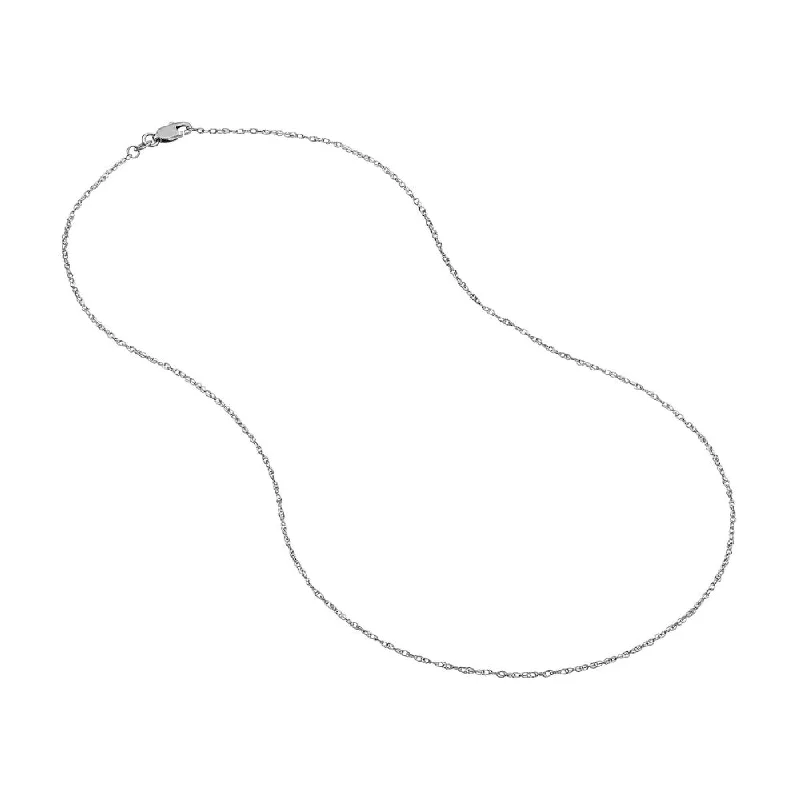 14W ROPE CHAIN 1.3MM 16" LOBST