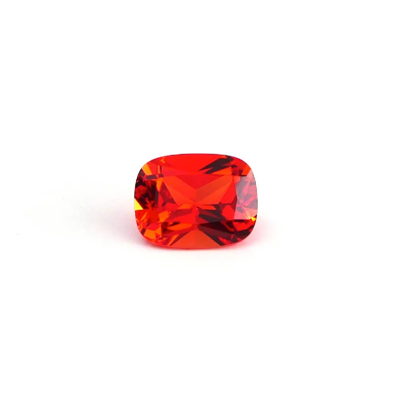 2.69ct 9x7mm Cushion Lab Grown Orange Sapphire