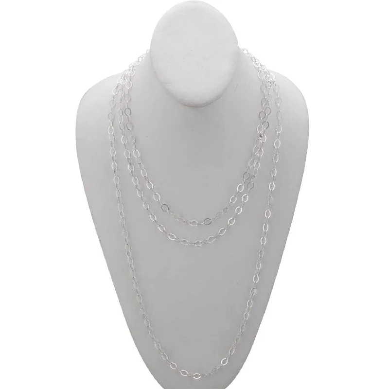 Sterling Silver Flat Oval Link Chain