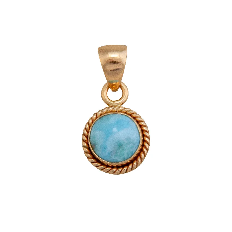 Alchemia Larimar Round Rope Pendant