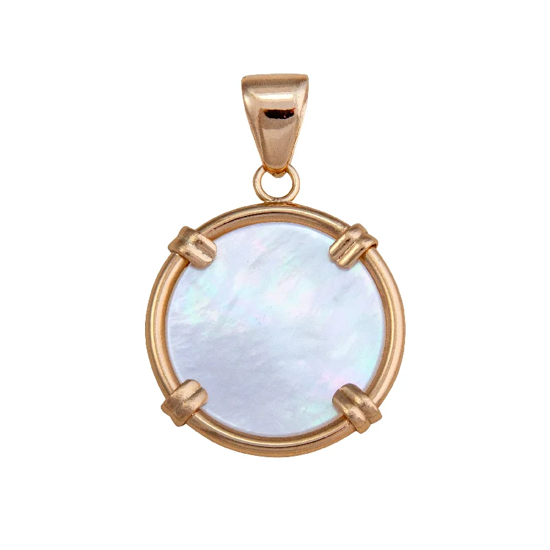 Alchemia Mother of Pearl Prong Pendant - Large