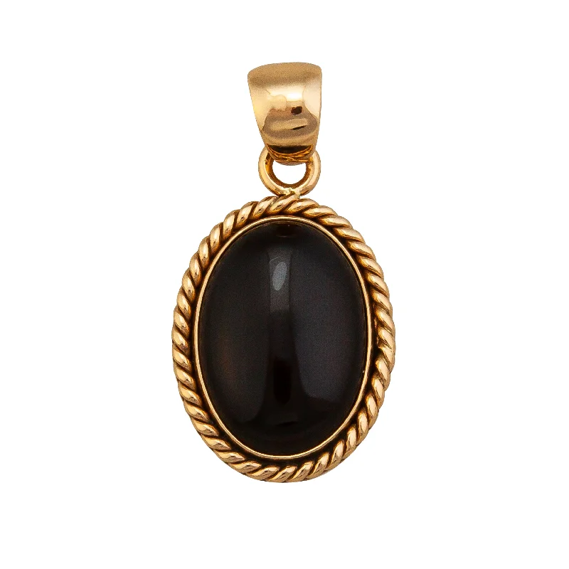 Alchemia Onyx Oval Rope Pendant