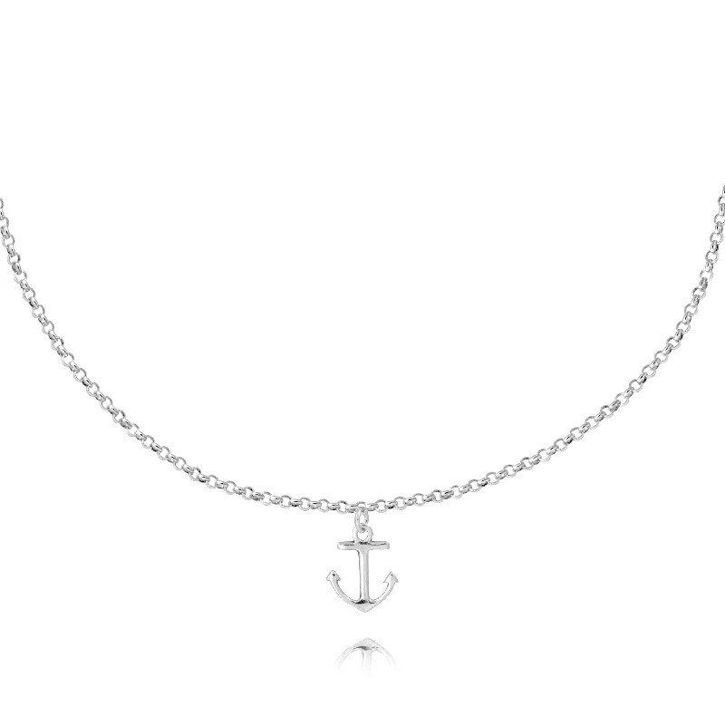 Anchor Chocker Necklace N11389B