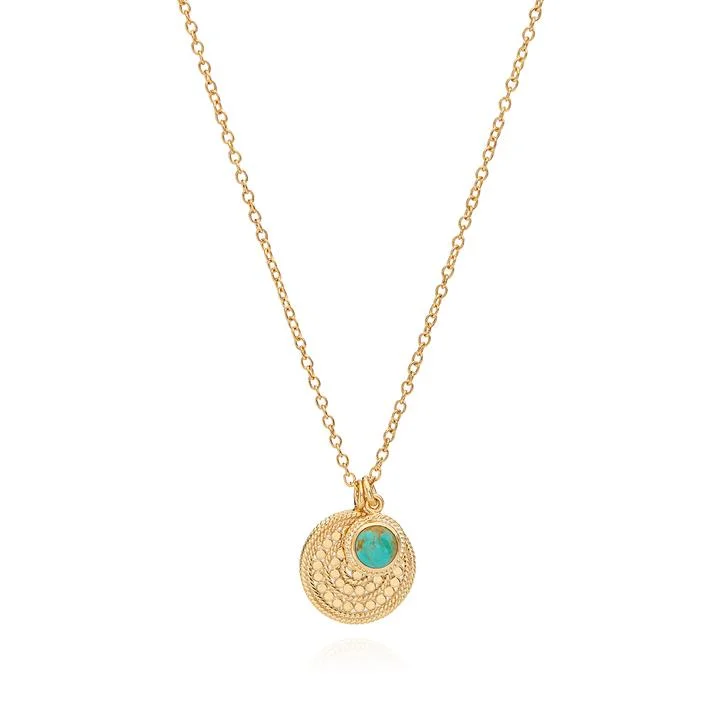 Anna Beck Turquoise Charm Pendant Charity Necklace