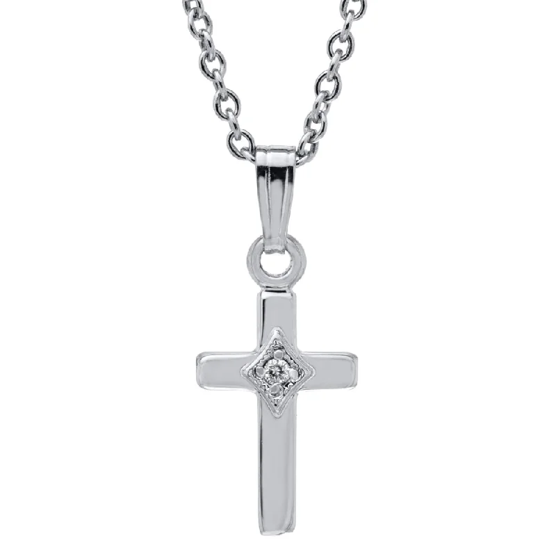 Children's Sterling Silver Cross Necklace