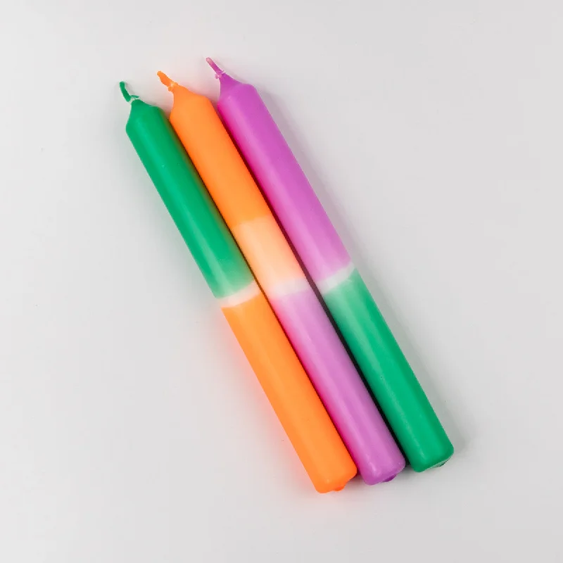 Dip Dye Neon Candles - Surfing Bondi