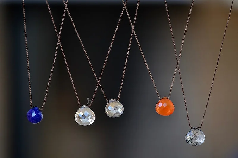 Faceted Zen Gem Necklaces