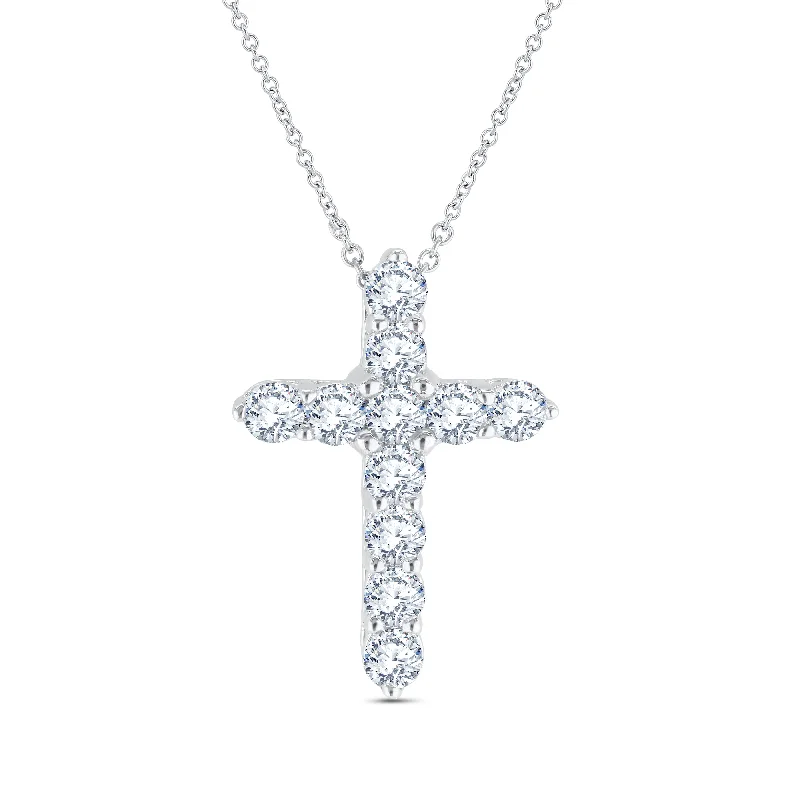 Lab Grown Diamond 1 Carat Cross Pendant