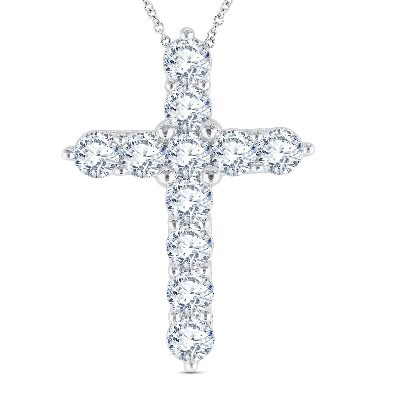 Lab Grown Diamond 3 Carat Cross Pendant