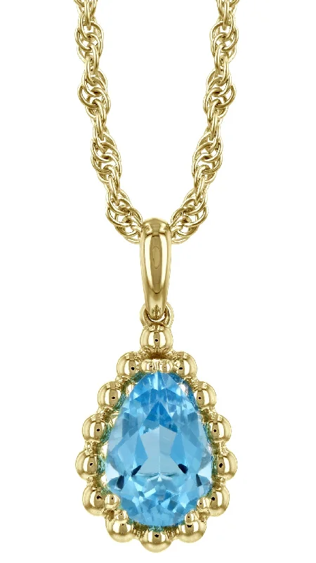 Blue Topaz Pendant