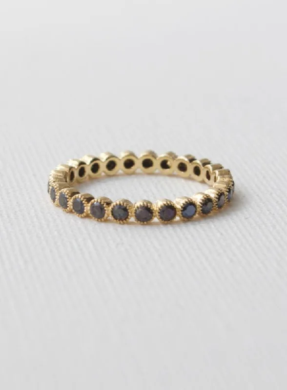 ROUND ETERNITY BAND- BLACK