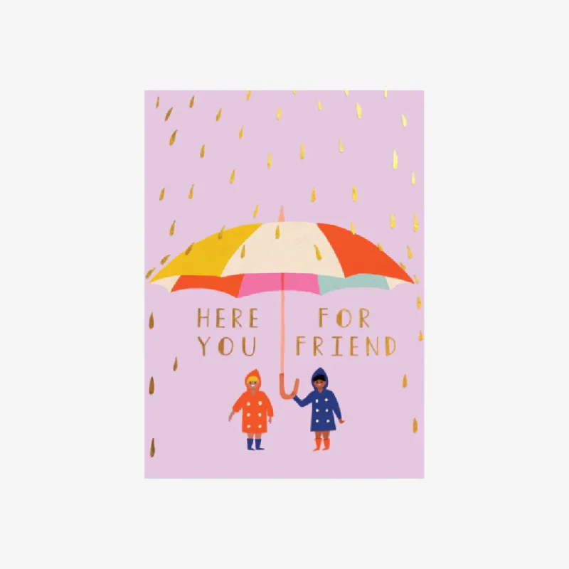 Raindrops Sympathy Card