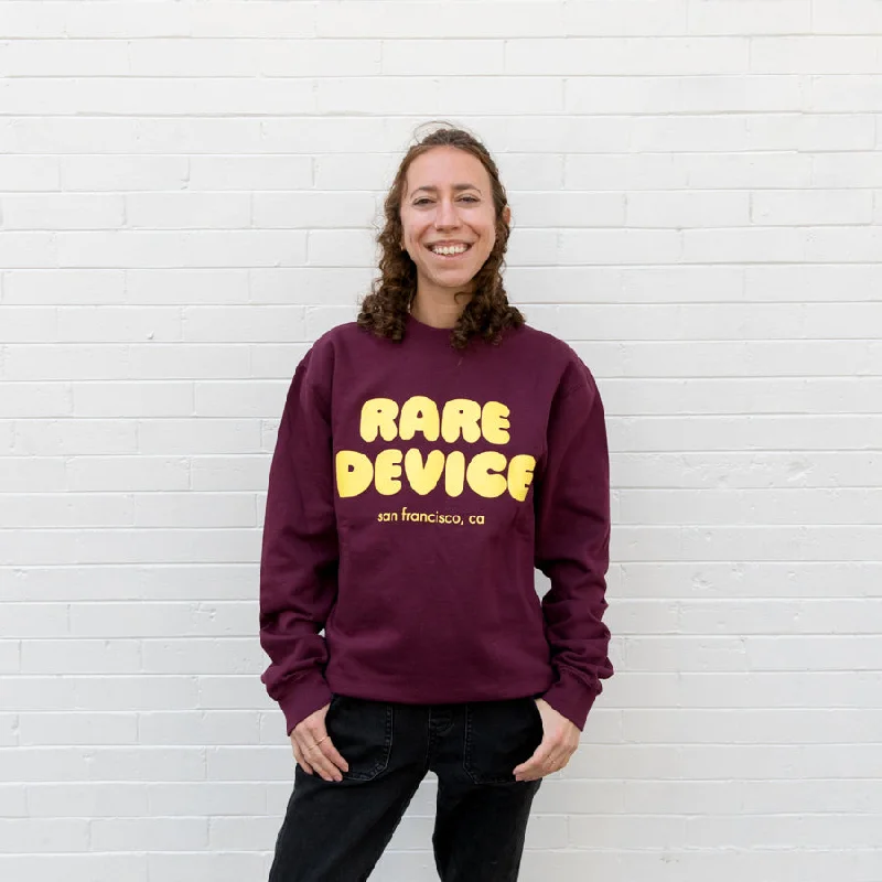 Rare Device Bubble Sweatshirt - Maroon