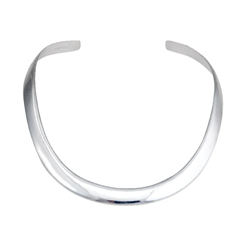 Silver Plated Open Round Graduated Collar