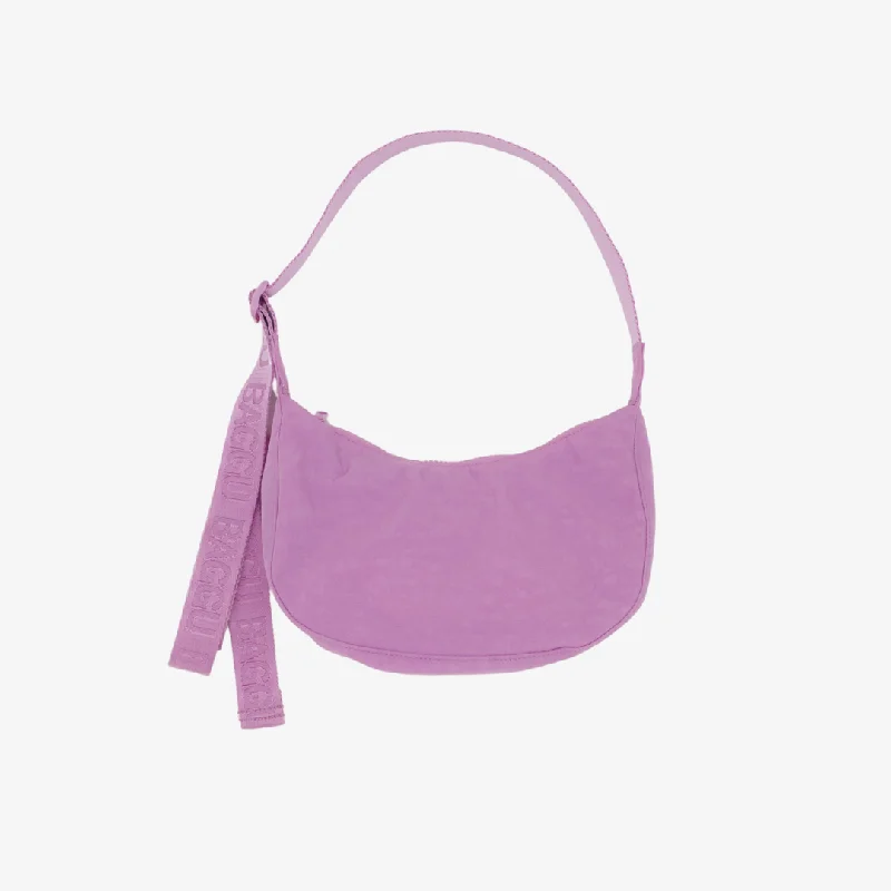 Small Nylon Crescent Bag - Peony