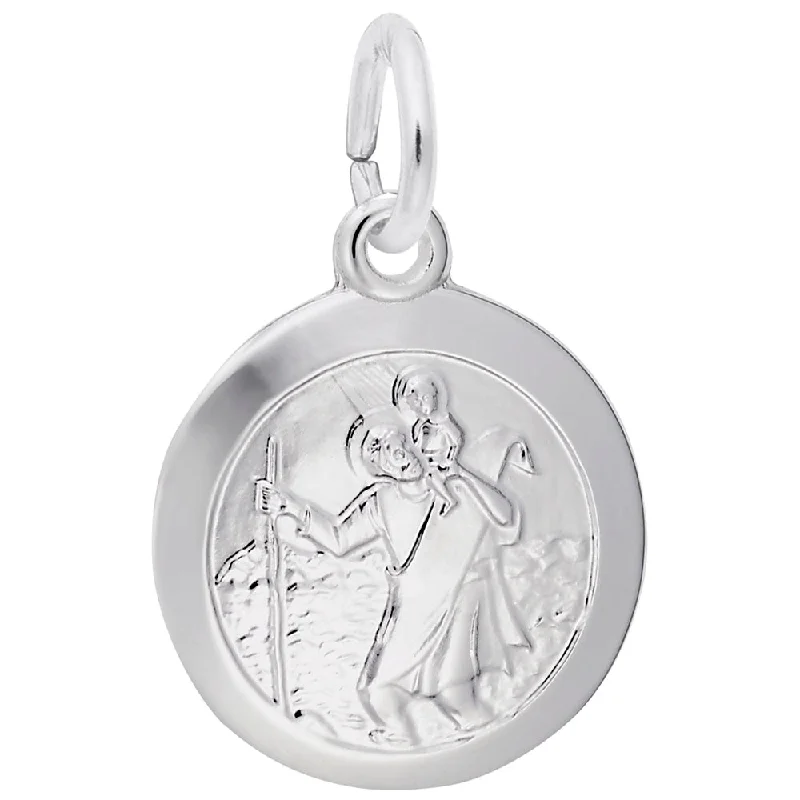 Sterling Silver Small St. Christopher Charm