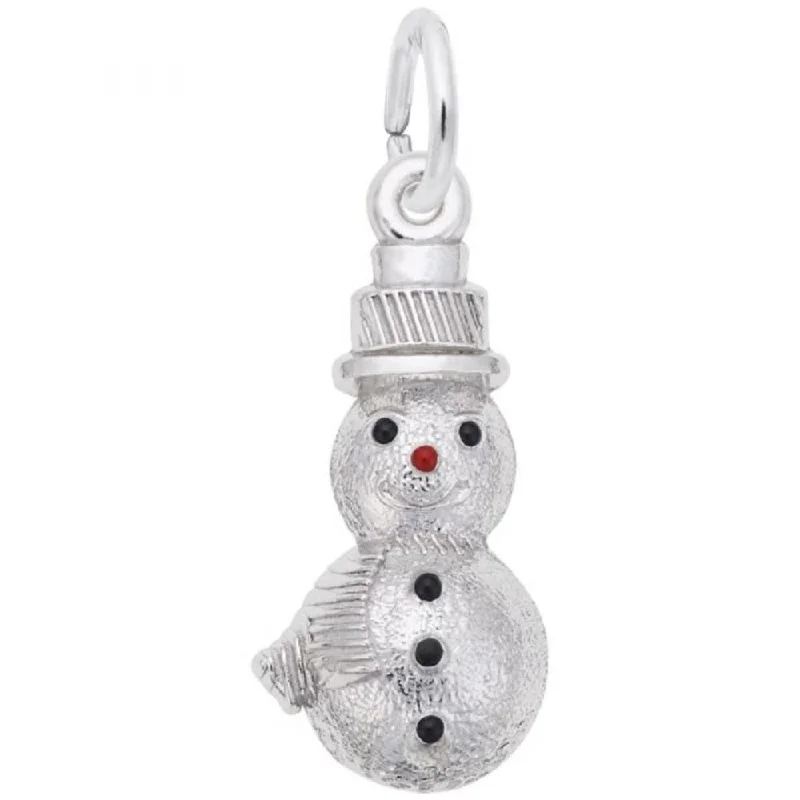 Sterling Silver Snowman Charm