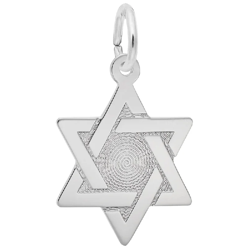 Sterling Silver Star of David Charm