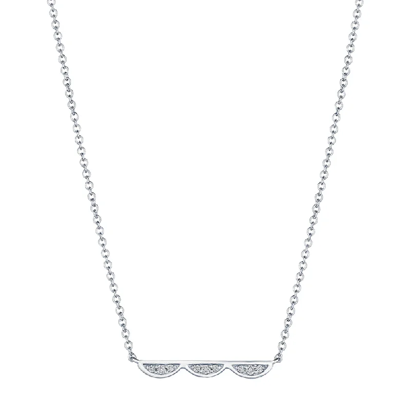 Tacori Closed Crescent Diamond Necklace - Petite